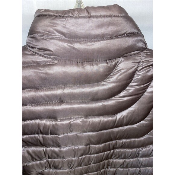 Isis Women’s Puffer Vest Size 10 Gray Going Out Party Warmth - Picture 9 of 12